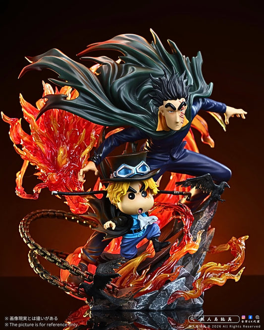 Review tượng GK One Piece và Shin Cậu Bé Bút Chì độc đáo