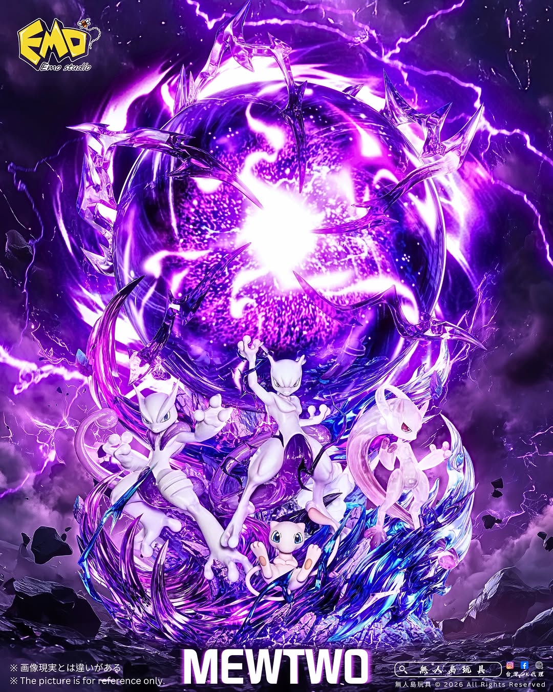 Đánh giá siêu phẩm tượng Mewtwo từ EMO Studio trong series Graduation Evolution
