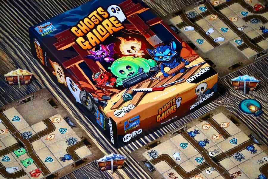 Review Board Game Ghosts Galore: Xây Đường Ray Ma Quái