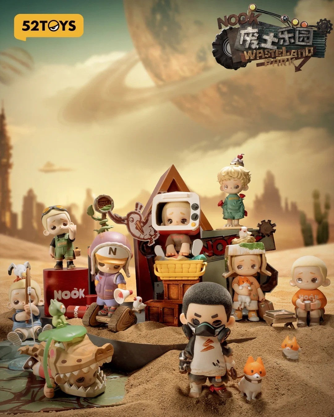 NOOK Wasteland Paradise Series - Mô Hình Blind Box Chính Hãng 52Toys - Hình ảnh sản phẩm