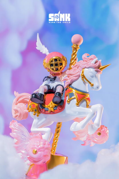 Sank Park - Merry-Go-Round - Pink Mô Hình Art Toy Sank Toys