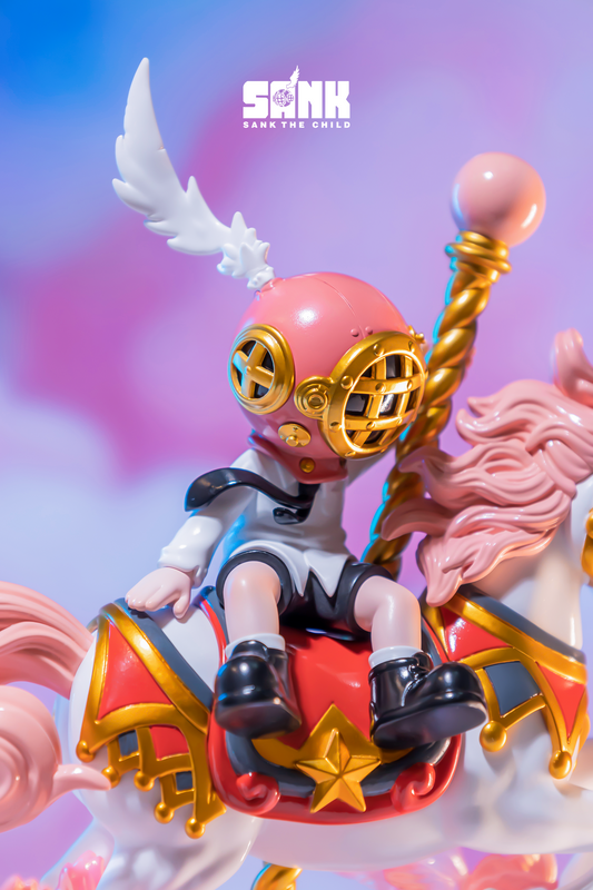 Sank Park - Merry-Go-Round - Pink Mô Hình Art Toy Sank Toys