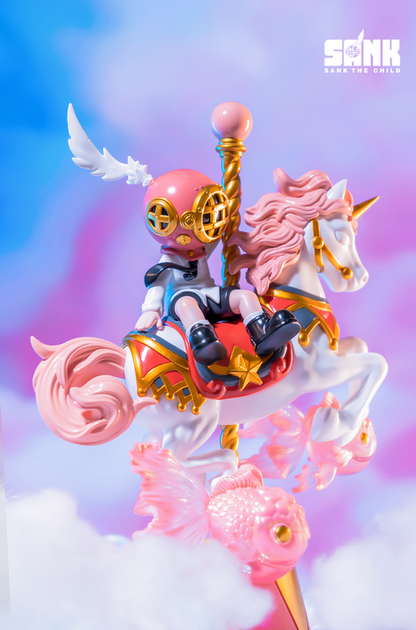 Sank Park - Merry-Go-Round - Pink Mô Hình Art Toy Sank Toys