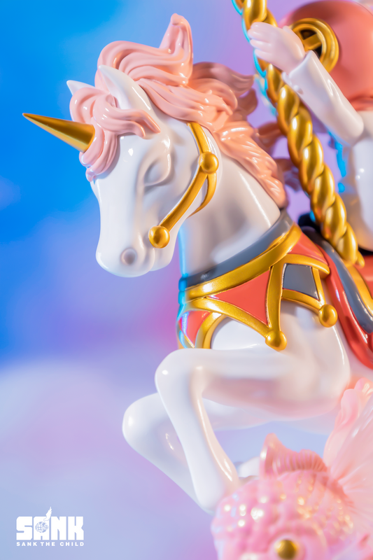 Sank Park - Merry-Go-Round - Pink Mô Hình Art Toy Sank Toys