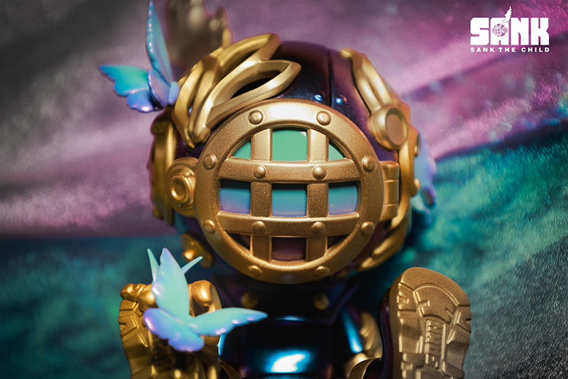 Sank Good Night Series-Butterfly-Blues - Mô Hình Art Toy Cao Cấp Sank Toys