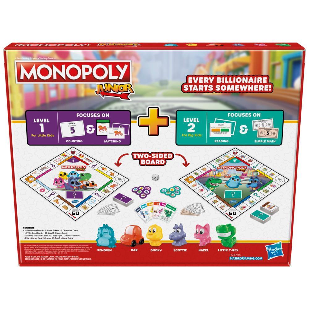 Monopoly Junior - Cờ Tỷ Phú Cho Trẻ Em (Bàn Cờ 2 Mặt, 2 Trong 1)