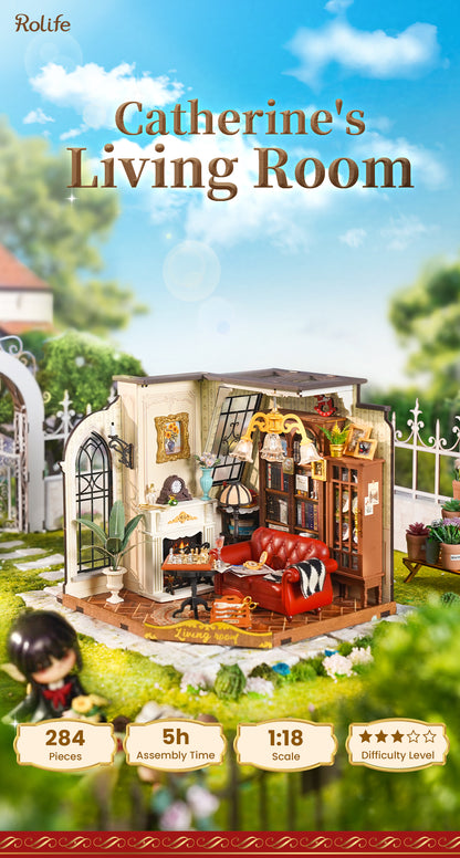 Catherine's Living Room DG175 - Mô hình nhà gỗ tí hon DIY - Rolife