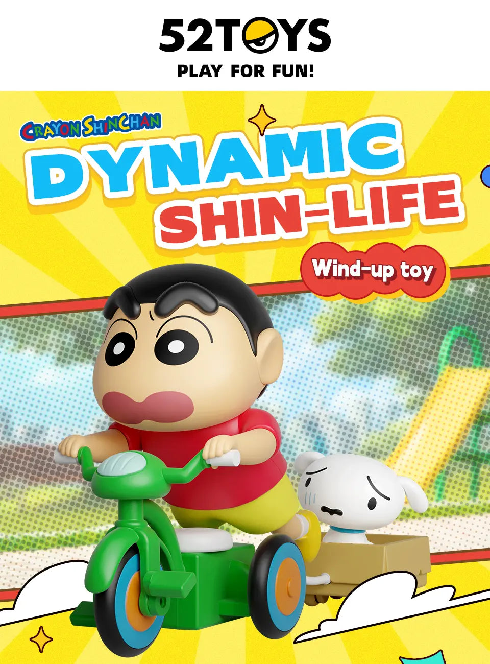 CRAYON SHINCHAN DYNAMIC SHIN-LIFE - Mô hình Blind Box Shin Cậu Bé Bút Chì - 52TOYS