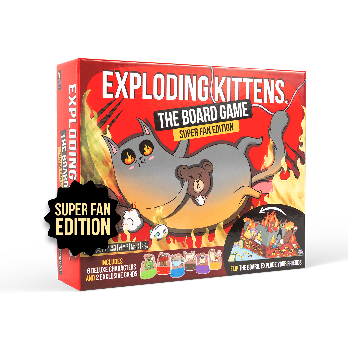 Exploding Kittens: The Board Game (Super Fan Edition) - Board Game Tiệc Tùng Chiến Thuật - Exploding Kittens
