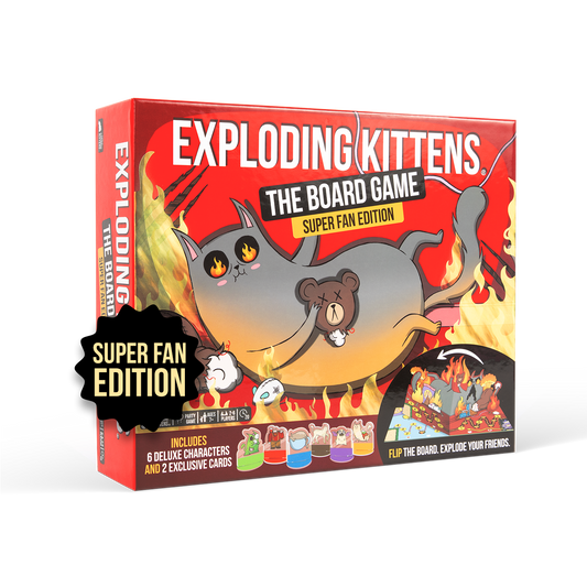 Exploding Kittens: The Board Game (Super Fan Edition) - Board Game Tiệc Tùng Chiến Thuật - Exploding Kittens