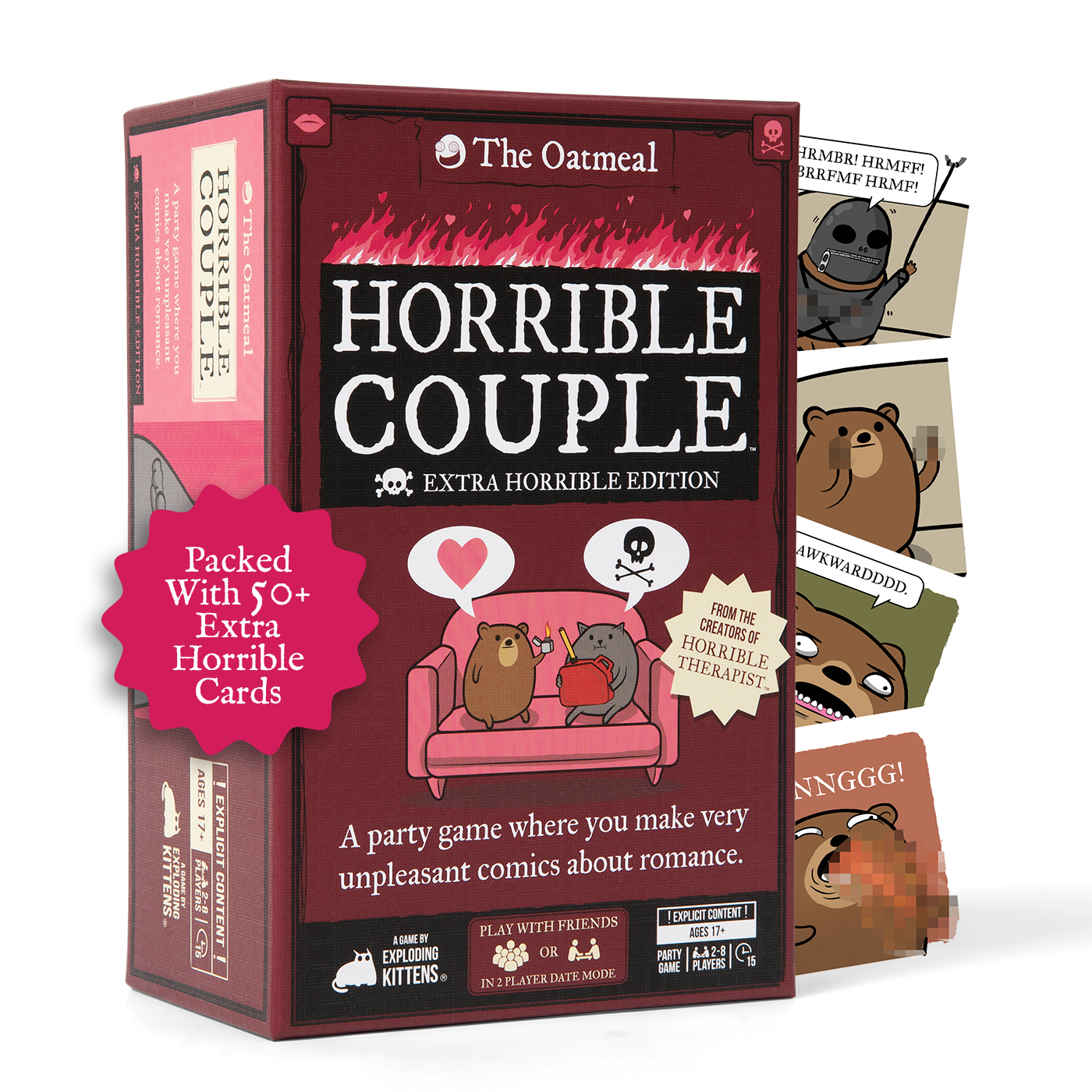 Horrible Couple: Extra Horrible Edition - Trò chơi thẻ bài người lớn - Exploding Kittens