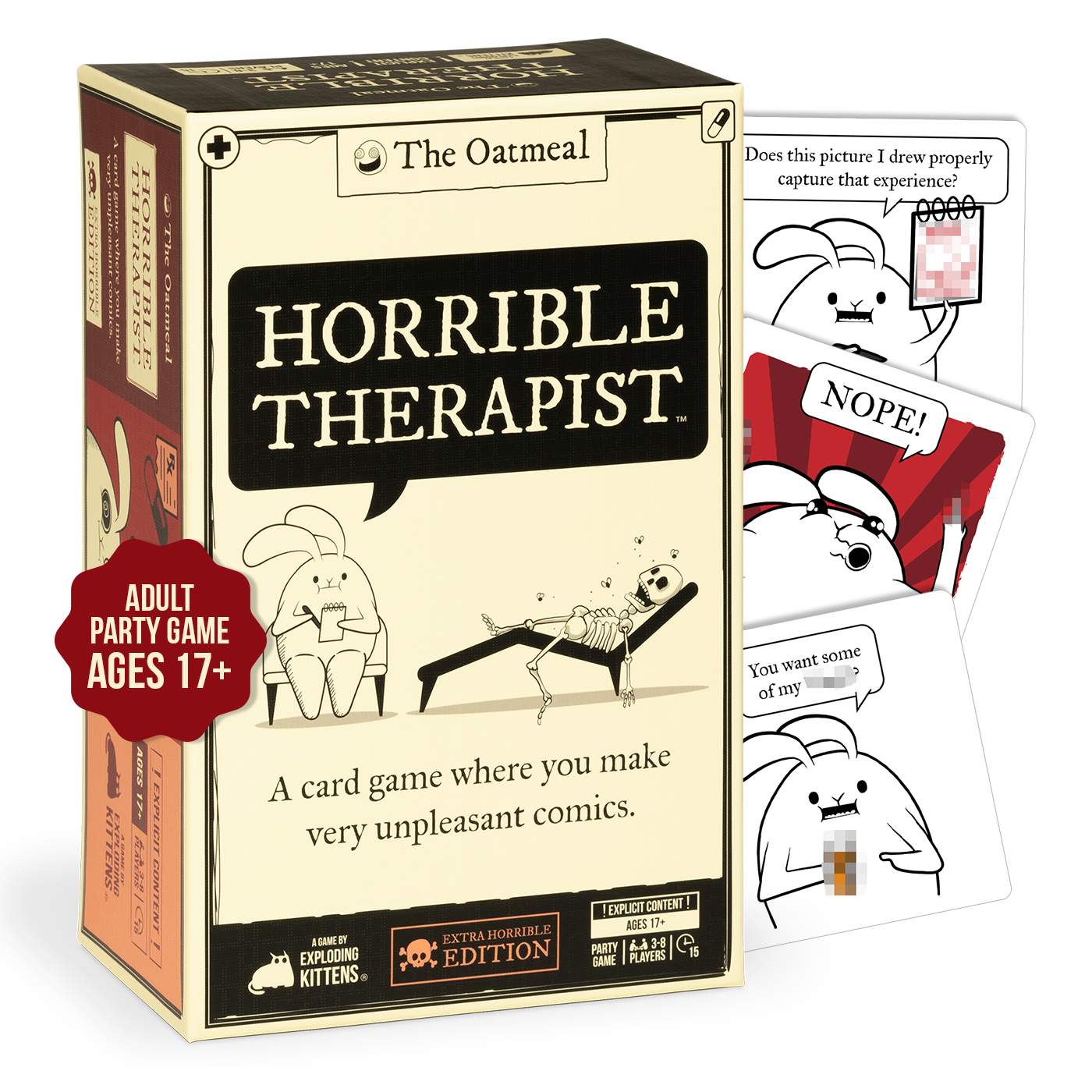 Horrible Therapist (Extra Horrible Edition) - Board Game Thẻ Bài Hài Hước - Exploding Kittens