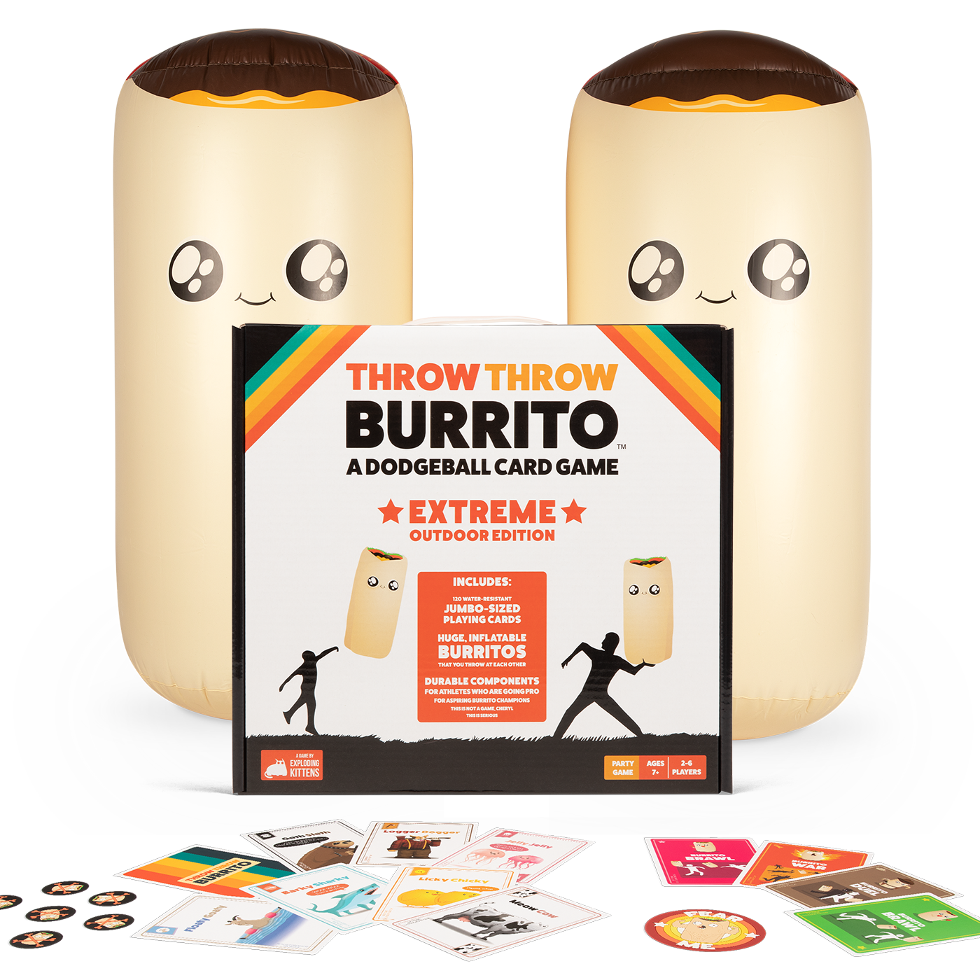 Throw Throw Burrito: Extreme Outdoor Edition - Board game ném bóng né ngoài trời - Exploding Kittens