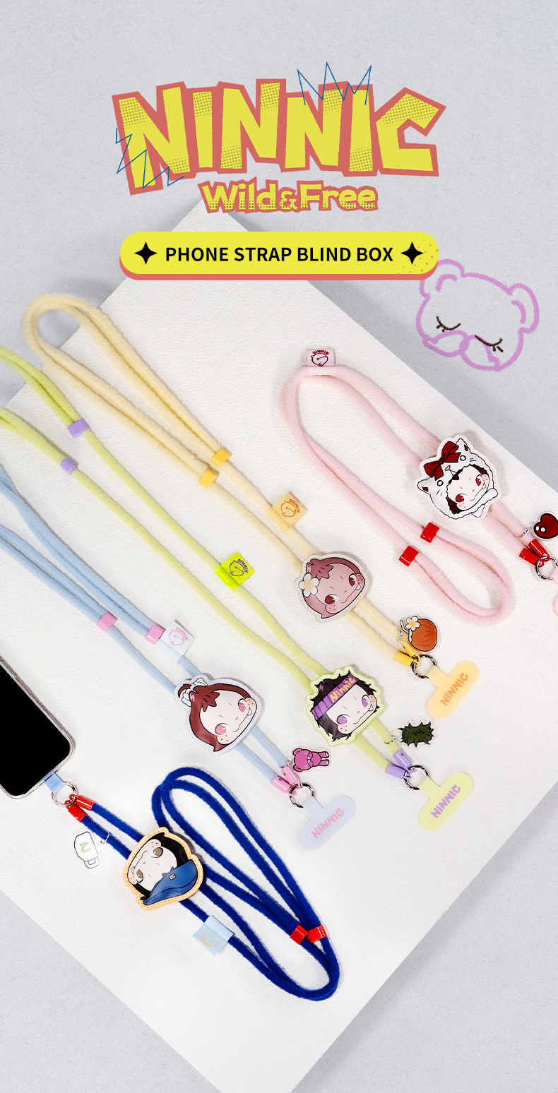 NINNIC WILD & FREE PHONE STRAP BLIND BOX - Dây Đeo Điện Thoại Blind Box - 52TOYS