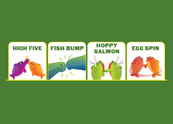 Hoppy Salmon - Trò chơi thẻ bài hành động nhanh - Exploding Kittens