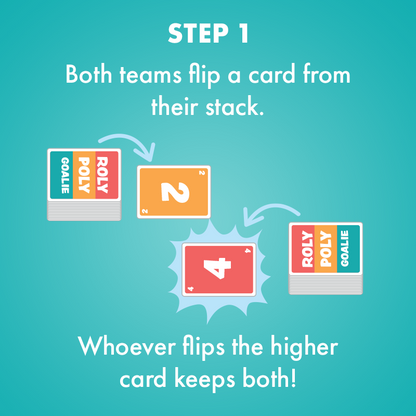 Roly Poly Goalie - Trò chơi thẻ bài vận động gia đình - Exploding Kittens