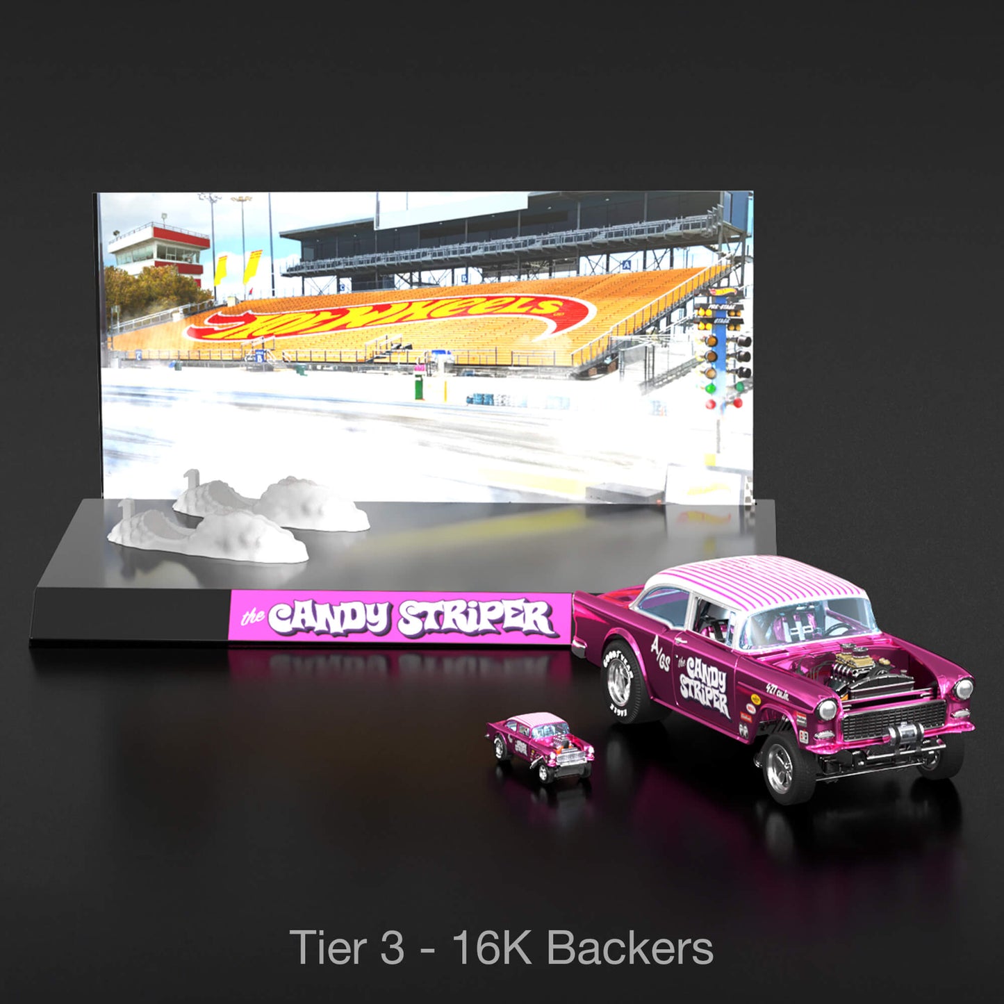 RLC Exclusive 1:18 Scale ‘55 Chevy Bel Air Gasser “Candy Striper” - Xe Mô Hình Tỉ Lệ 1:18 Cao Cấp Hot Wheels