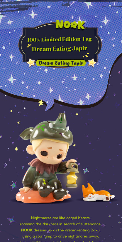 NOOK - DREAM EATING TAPIR 100% LIMITED EDITION - Mô hình Art Toy giới hạn - 52TOYS