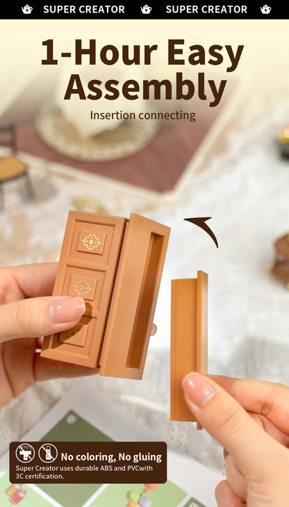 Rolife Sweet Sips Tea DW011 - Mô hình tiệm trà thu nhỏ Super Creator - Rolife