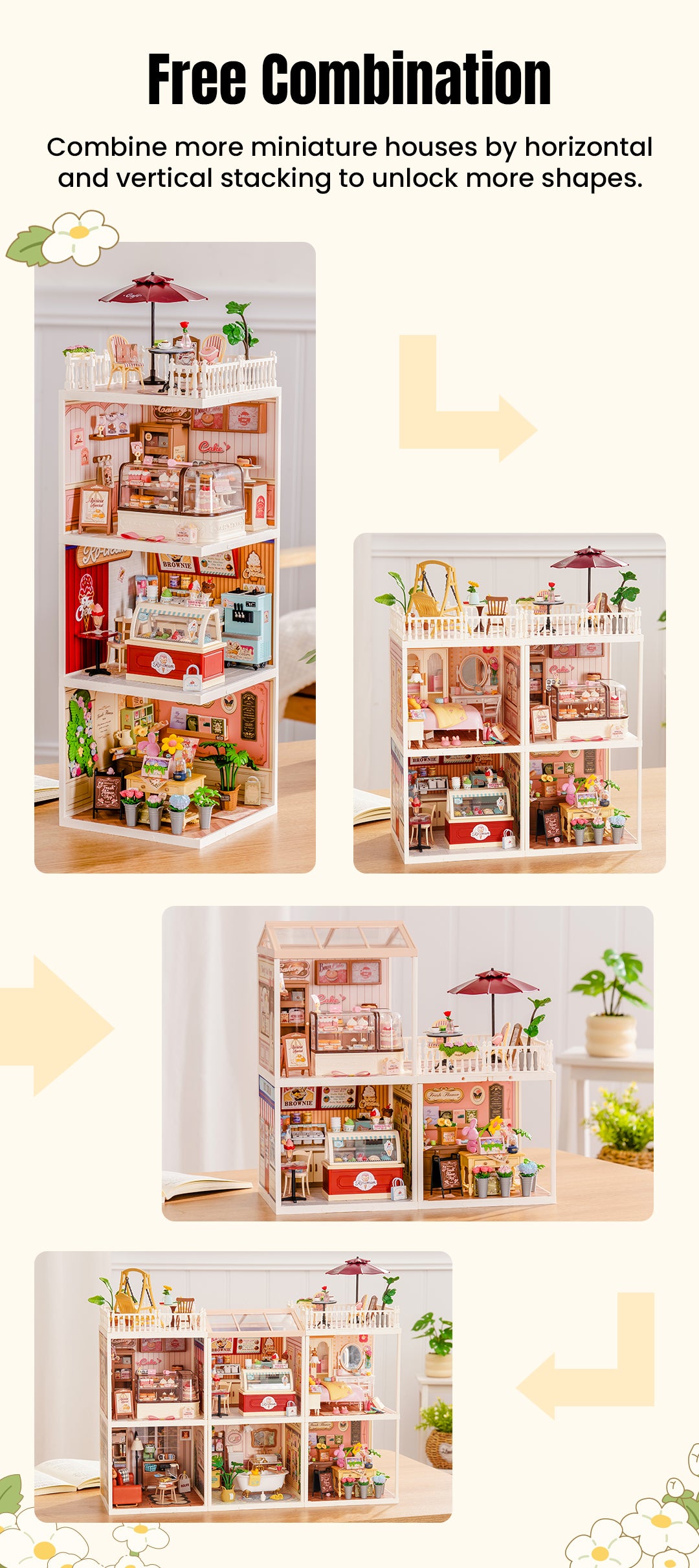 Rolife Super Creator Series - 15 in 1 DIY Miniature House - Mô hình nhà búp bê tí hon - Rolife