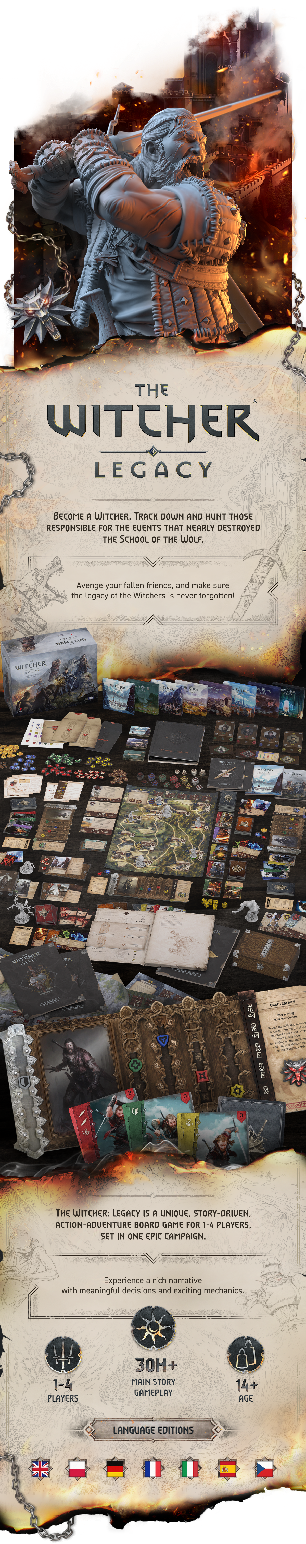 The Witcher: Legacy Core Pledge Deluxe (Kickstarter Pre-Order Special)