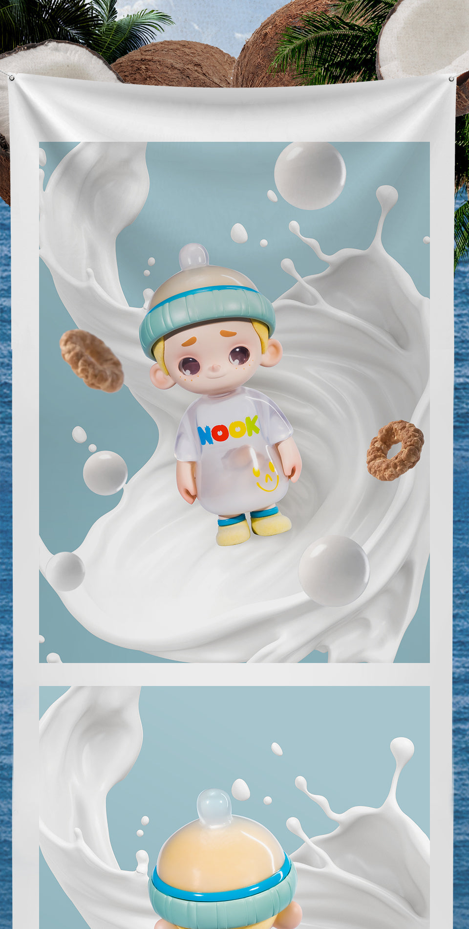 NOOK - MILK BOTTLE 150% LIMITED EDITION - Mô hình Art Toy cao cấp - 52TOYS