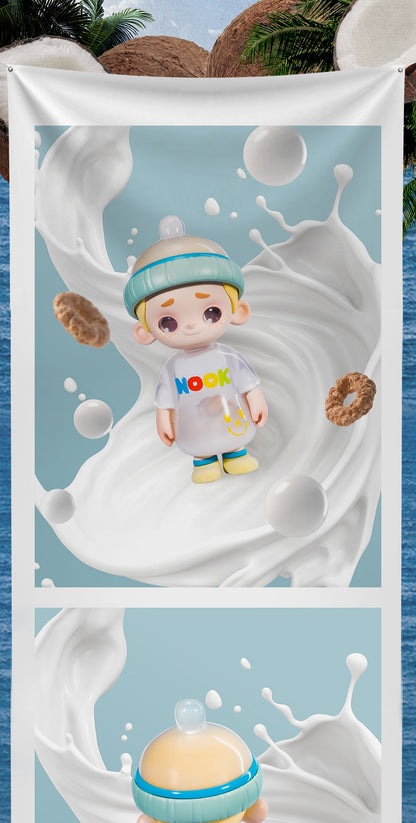 NOOK - MILK BOTTLE 150% LIMITED EDITION - Mô hình Art Toy cao cấp - 52TOYS