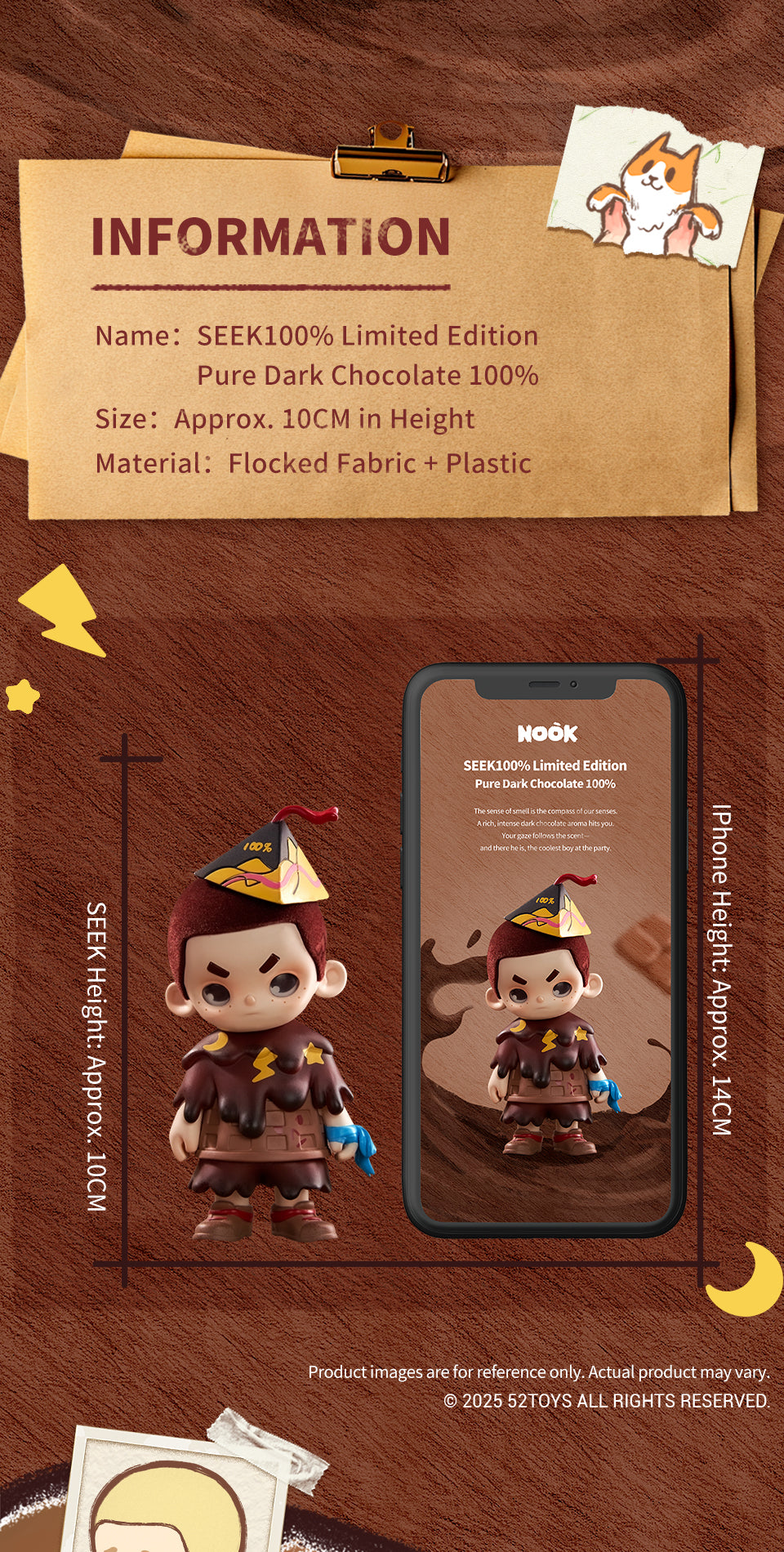 SEEK - PURE DARK CHOCOLATE 100% LIMITED EDITION - Mô hình Art Toy Cao Cấp - 52TOYS