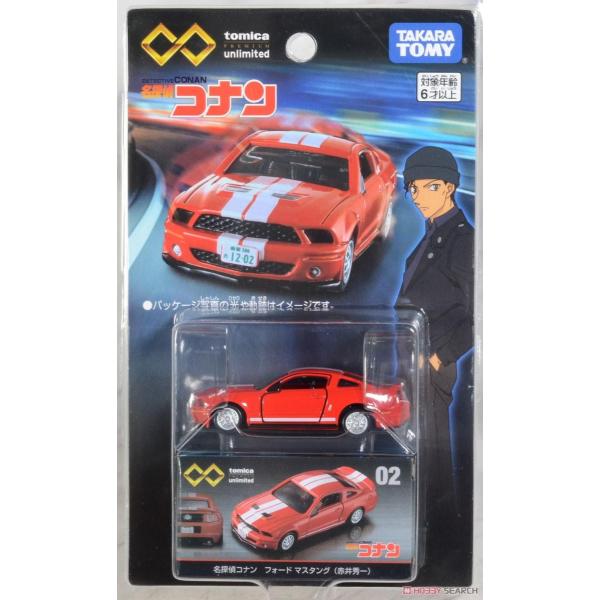 Tomica PRM Unlimited No. 02 Detective Conan Ford Mustang Shuichi Akai