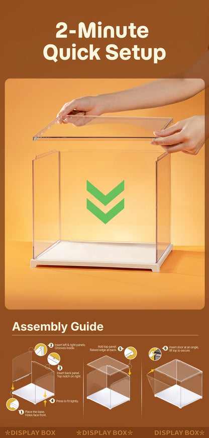 Rolife Clear Display Case Portrait Size M DF05L - Hộp trưng bày trong suốt cho Book Nook - Rolife