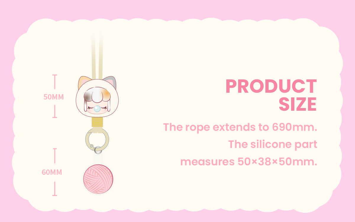 Rolife Baby Nanci Fluffy Party Phone Chain - Dây đeo điện thoại bông xù Blind Box - Rolife PZC05