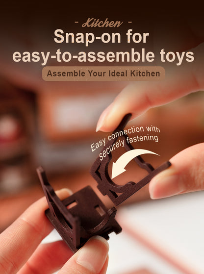 Rolife DIY Miniature House - Cozy Kitchen DG159 - Mô hình nhà gỗ tí hon DIY - Rolife DG159