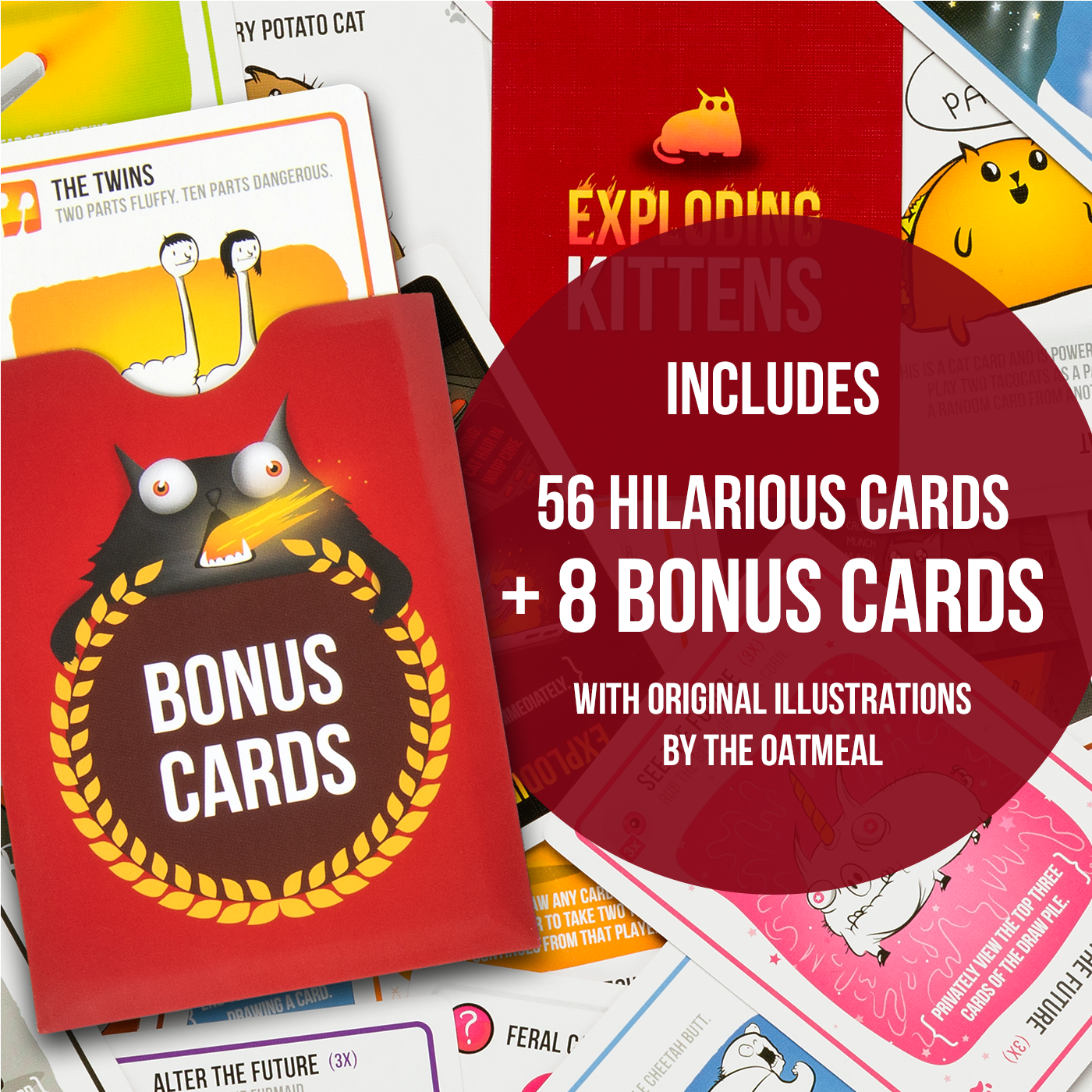 Exploding Kittens: Original Edition (10th Anniversary Tin Edition) - Trò chơi thẻ bài Mèo Nổ (Bản Kỷ Niệm 10 Năm) - Exploding Kittens