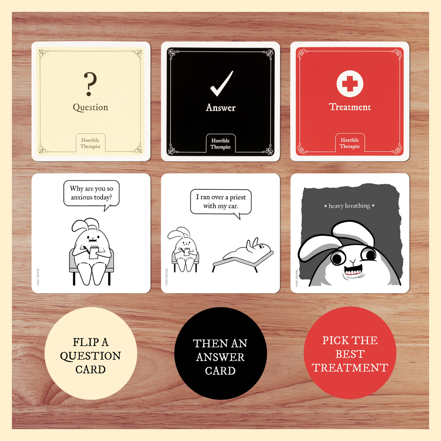 Horrible Therapist (Extra Horrible Edition) - Board Game Thẻ Bài Hài Hước - Exploding Kittens