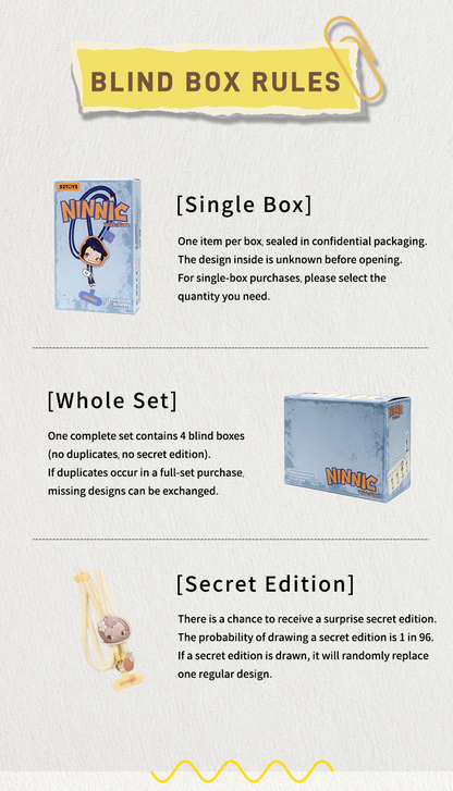 NINNIC WILD & FREE PHONE STRAP BLIND BOX - Dây Đeo Điện Thoại Blind Box - 52TOYS