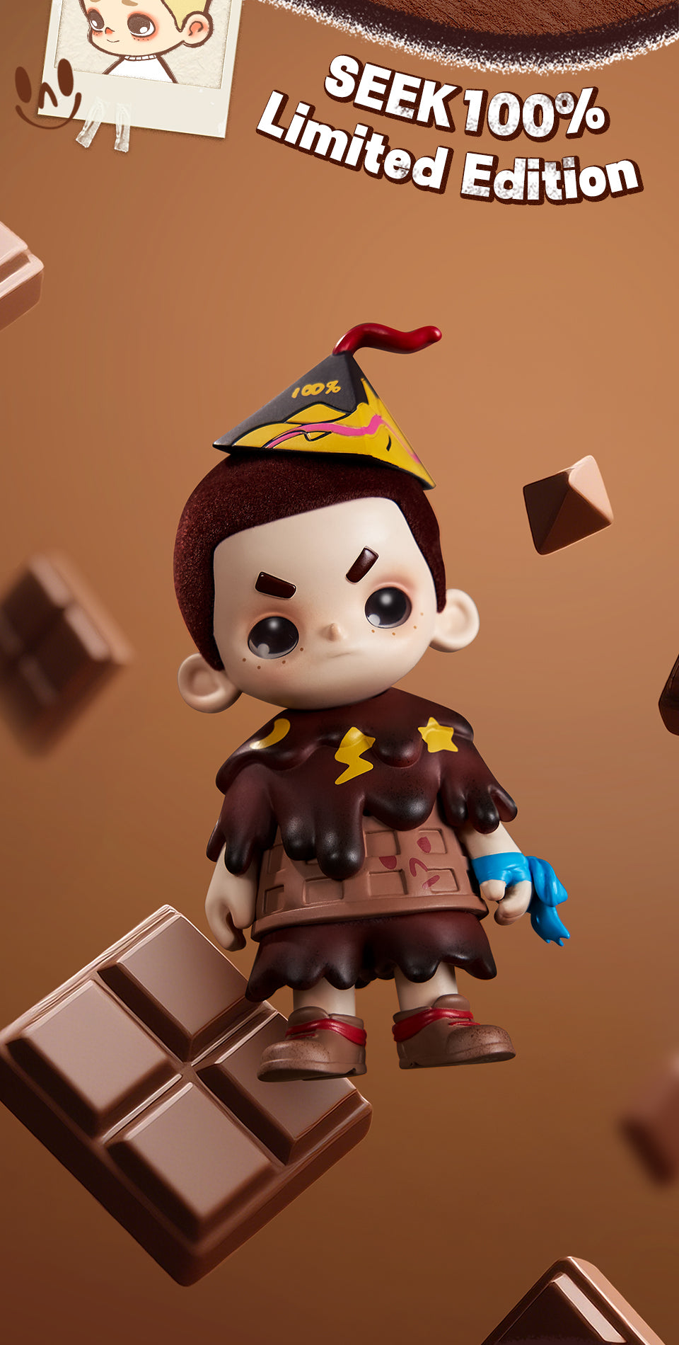 SEEK - PURE DARK CHOCOLATE 100% LIMITED EDITION - Mô hình Art Toy Cao Cấp - 52TOYS