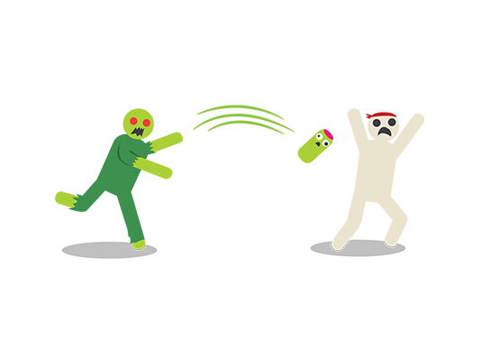 Zombie Burrito - Trò chơi thẻ bài hành động Dodgeball - Exploding Kittens