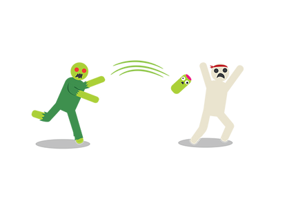 Zombie Burrito - Trò chơi thẻ bài hành động Dodgeball - Exploding Kittens