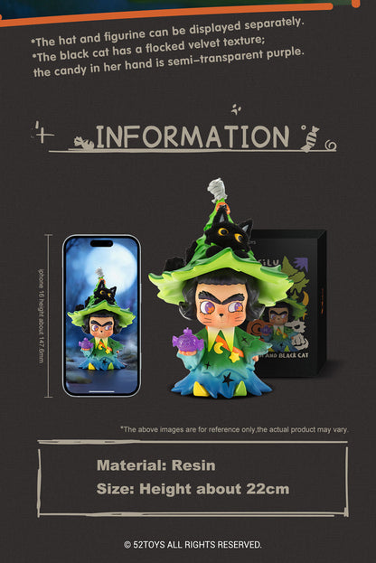 CICILU - THE WITCH AND BLACK CAT FIGURE - Mô hình nghệ thuật chính hãng - 52TOYS
