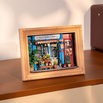 Rolife Daily Fresh Flower 3D Wooden Puzzle DP003 - Mô hình gỗ 3D Tiệm hoa tươi trang trí - Rolife DP003