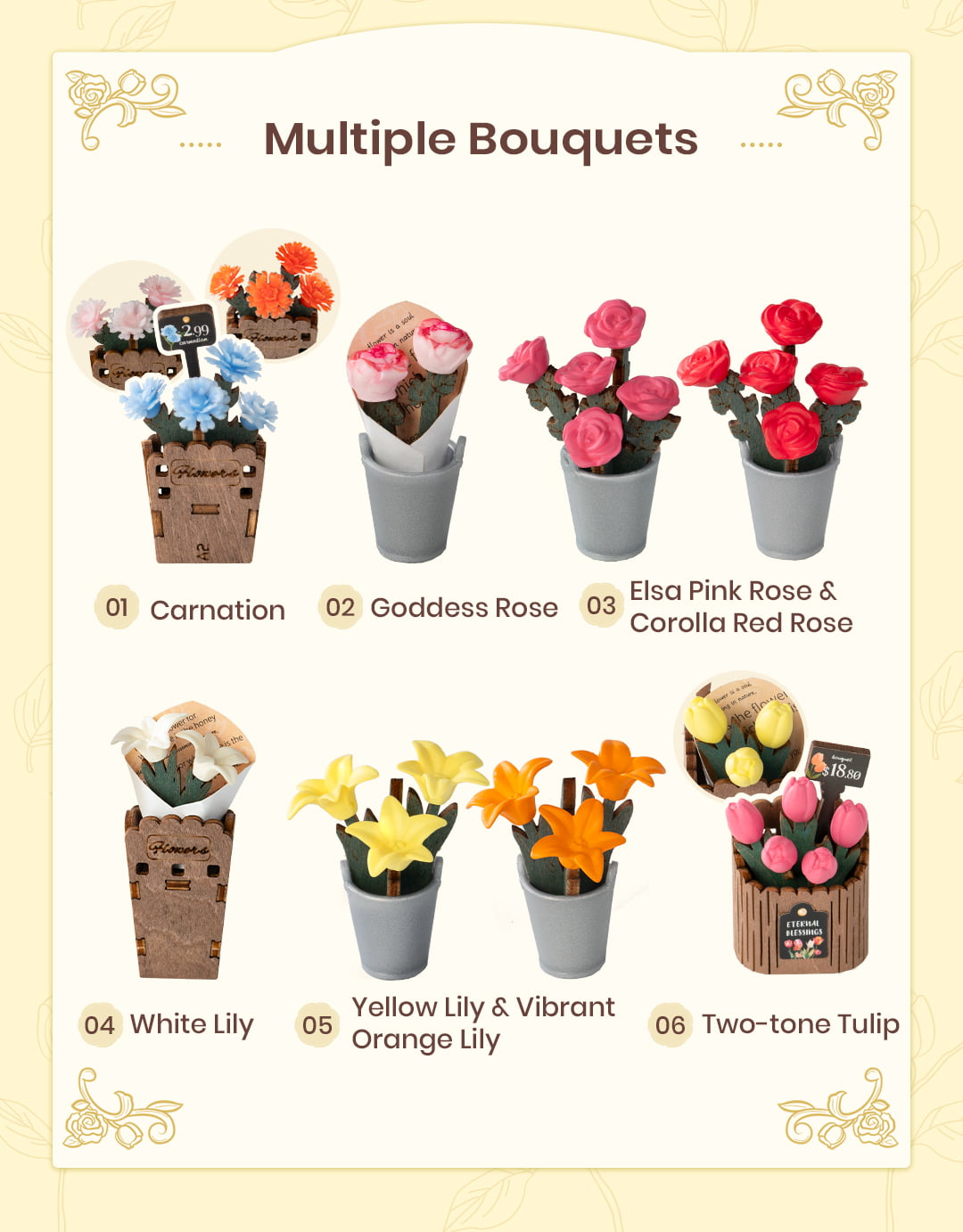 Rolife 3D Wooden Puzzle - Bloosom Cart TGS03 - Mô hình gỗ 3D xe hoa cổ điển - Rolife