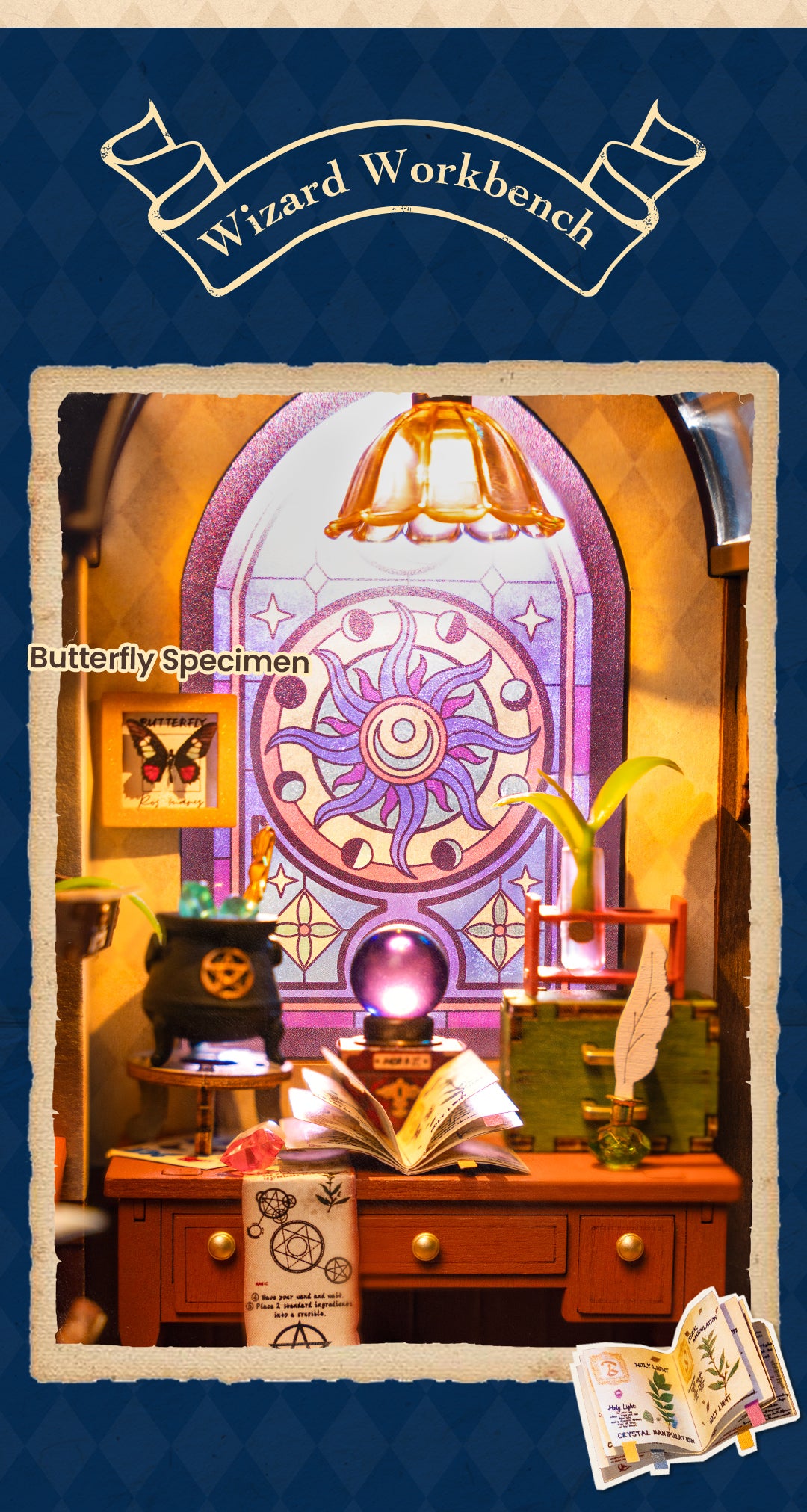 Rolife DIY Miniature House - The Magic Study DG166 - Mô hình nhà gỗ mini phù thủy - Rolife