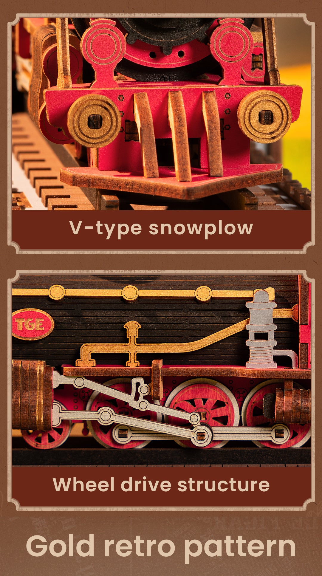 Rolife DIY Book Nook - Century Train TGE01 - Mô hình lắp ráp nhà gỗ Shelf Insert - Rolife