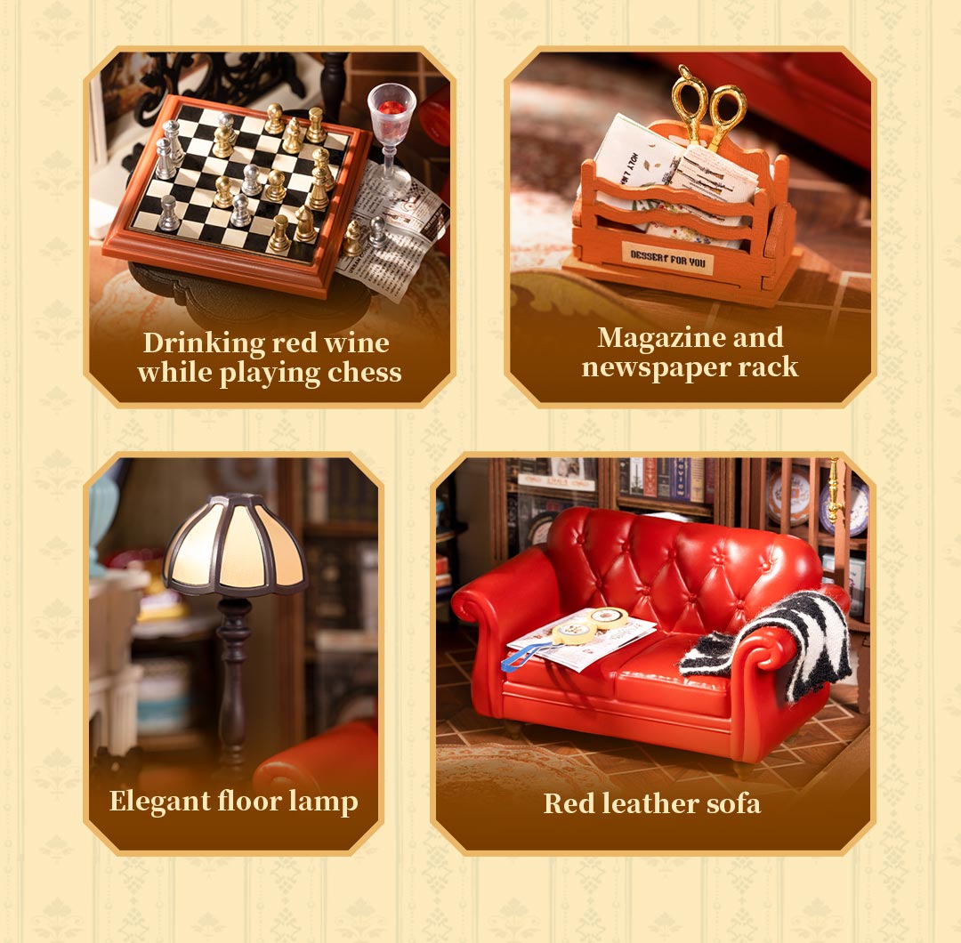 Catherine's Living Room DG175 - Mô hình nhà gỗ tí hon DIY - Rolife