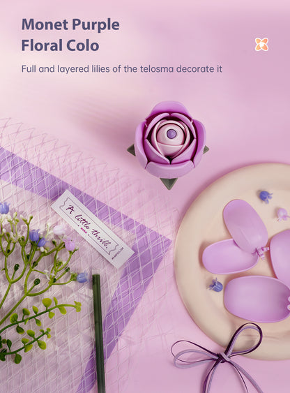 ROKR DIY Bouquet 3D Puzzle - Purple Rose AF021 - Mô hình gỗ 3D Bó hoa hồng tím - ROKR