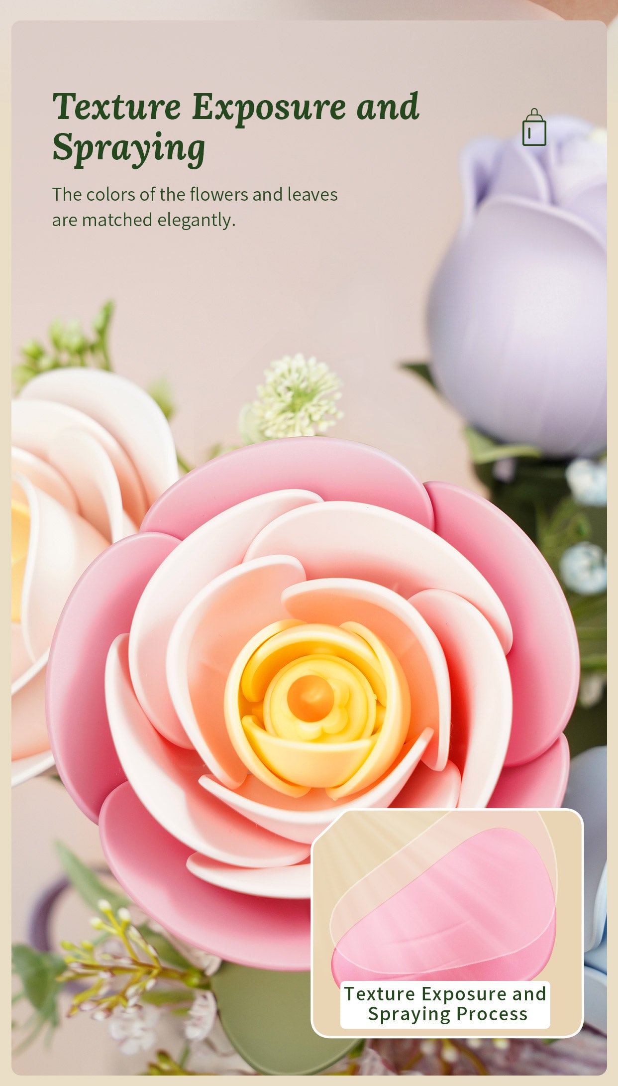 ROKR Single Flower Floral Art DIY 3D Puzzle - Mô Hình Lắp Ráp Gỗ 3D Hình Hoa - Rolife