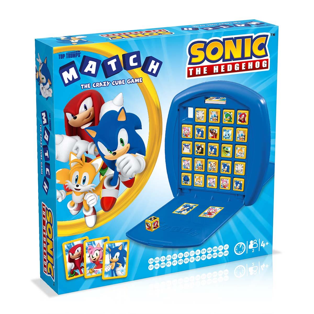 Sonic the Hedgehog Top Trumps Match - The Crazy Cube Game - Trò Chơi Xếp Hình Nối 5 Ô Winning Moves - Hình ảnh sản phẩm