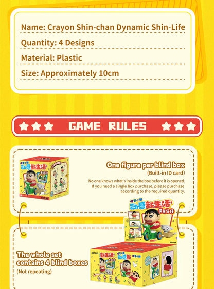 CRAYON SHINCHAN DYNAMIC SHIN-LIFE - Mô hình Blind Box Shin Cậu Bé Bút Chì - 52TOYS