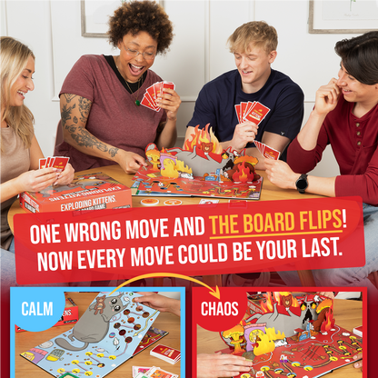 Exploding Kittens: The Board Game - Trò chơi bàn cờ chiến thuật - Exploding Kittens