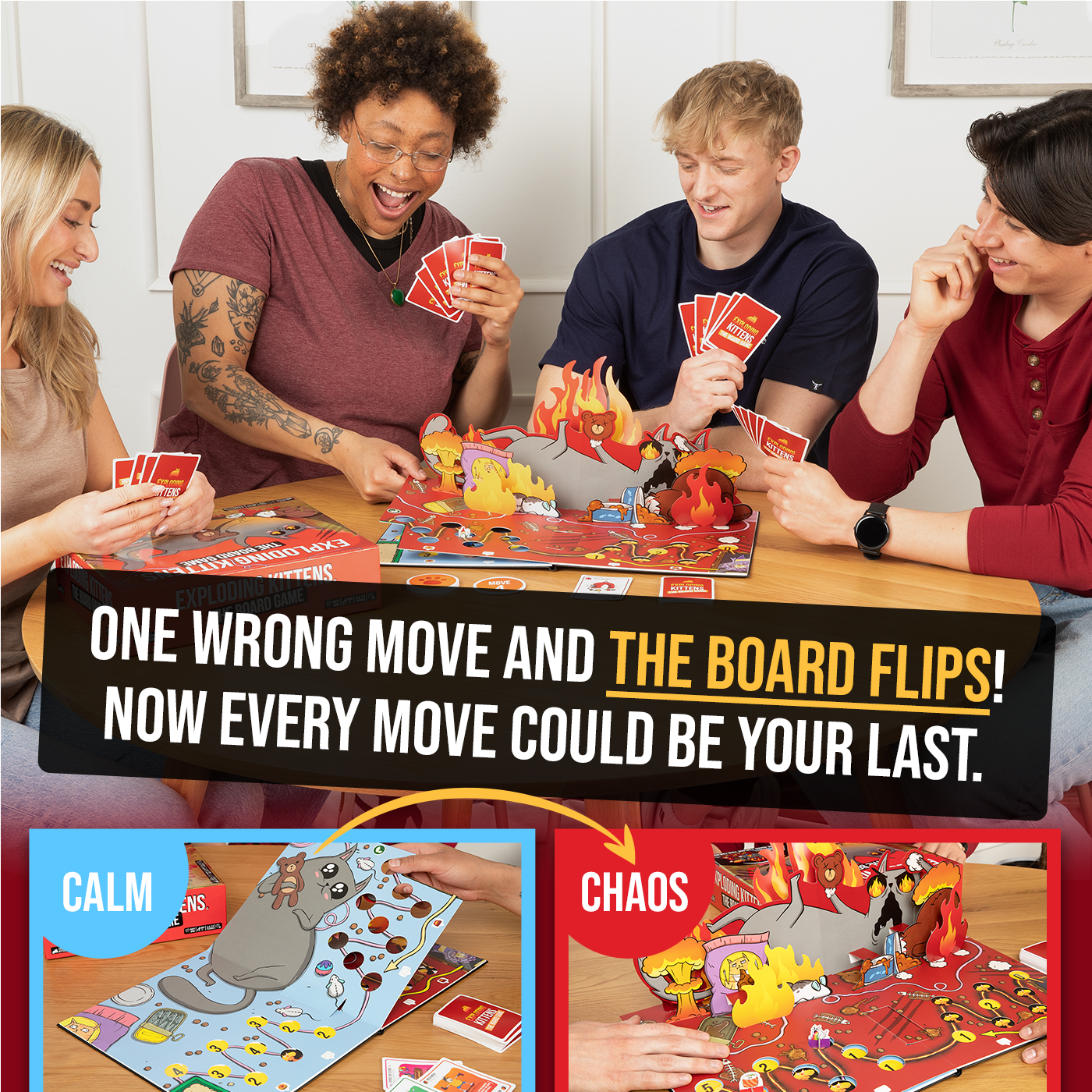 Exploding Kittens: The Board Game (Super Fan Edition) - Board Game Tiệc Tùng Chiến Thuật - Exploding Kittens